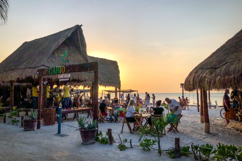 music on the beach Isla Holbox Mexico
