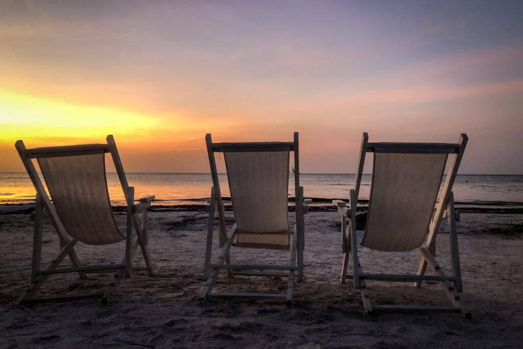 sunset on Isla Holbox Mexico