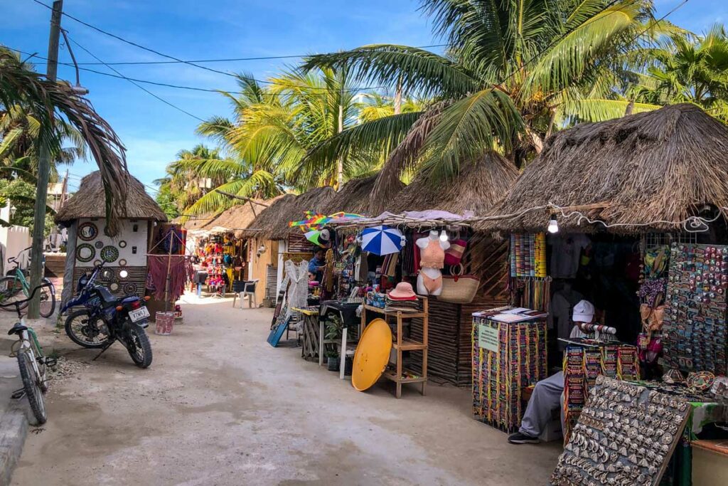 artisan market Isla Holbox Mexico