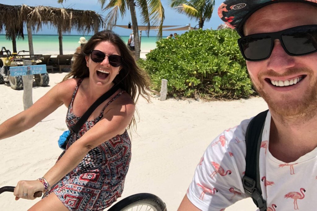 biking around Isla Holbox