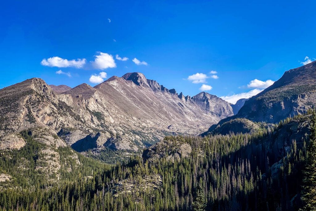 Longs Peak from Emerald Lake Trail