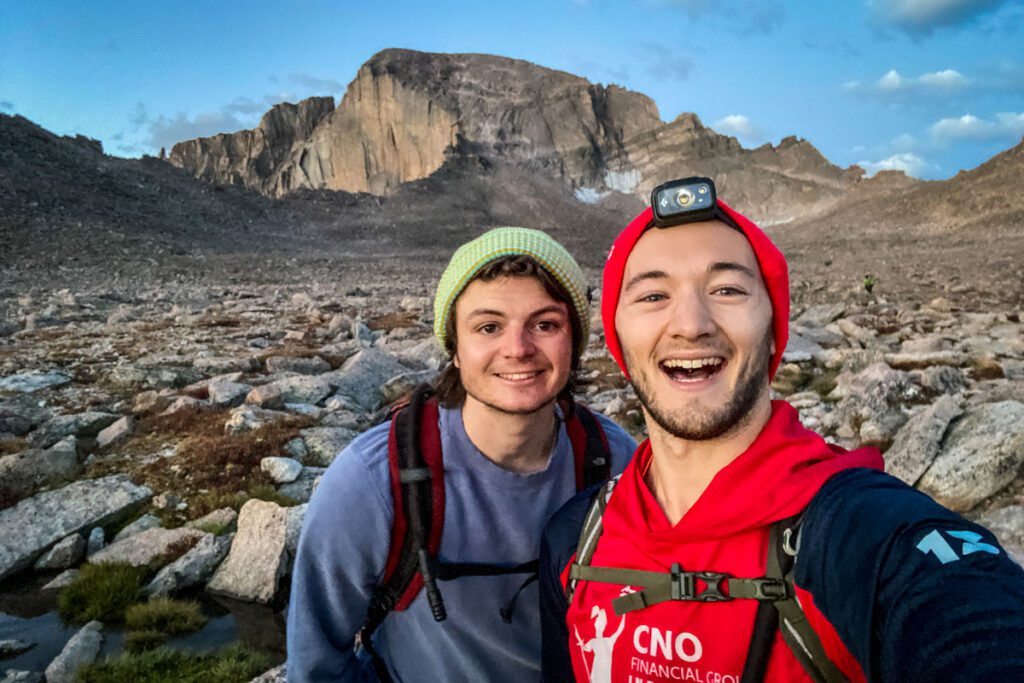 Paul & Shane with Longs Peak RMNP