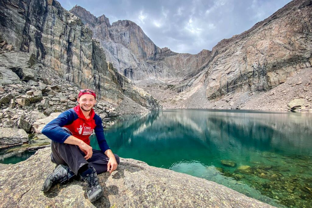 Paul with Chasm Lake (Cover Photo_)
