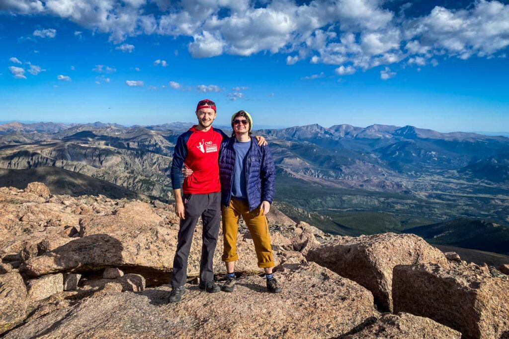 Shane _ Paul on Longs Peak Summit