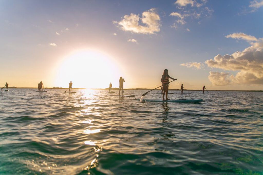 Sunrise Paddleboarding on Bacalar (GYG)