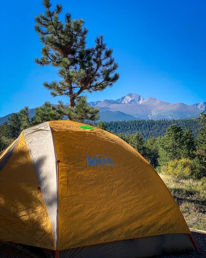 Tent at Moraine Park Campground