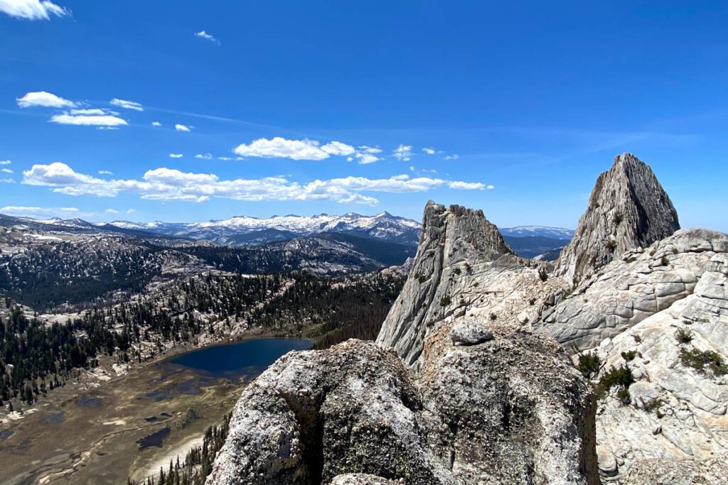 Granite spires in Tuolumne Meadows Yosemite (Paul Fuchs)