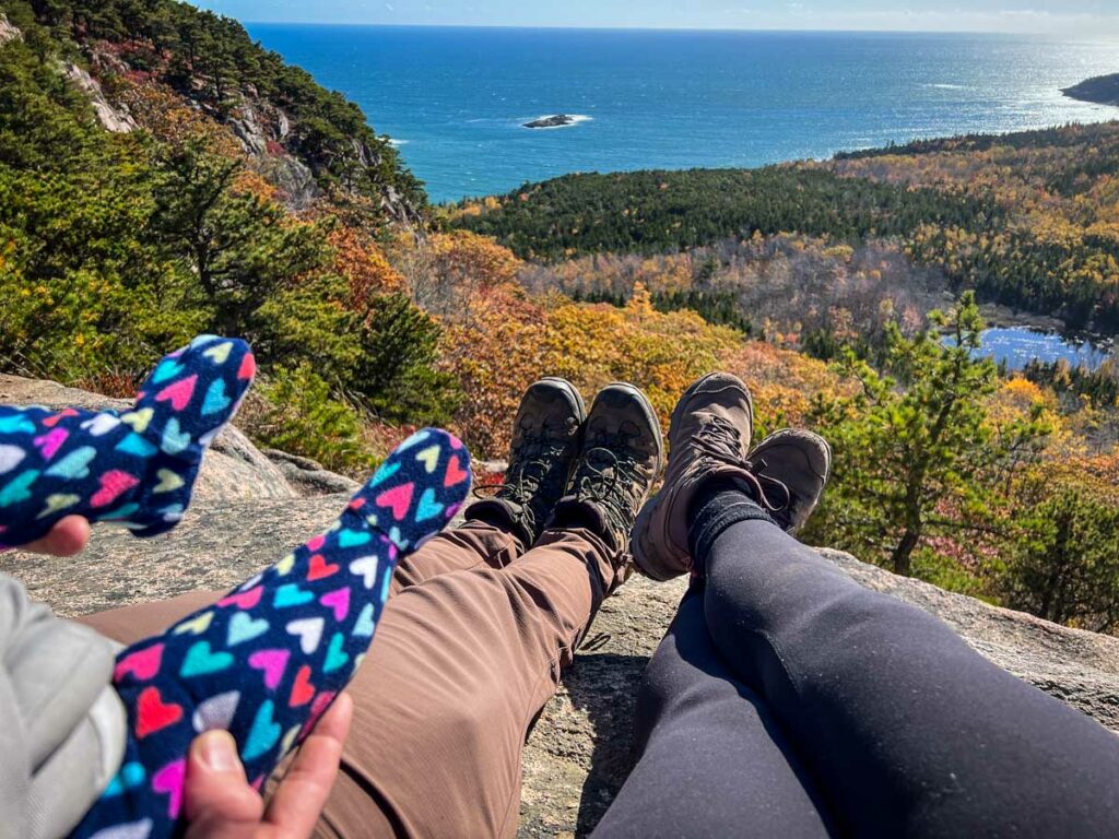 Beehive Loop hike with a baby Acadia National Park 