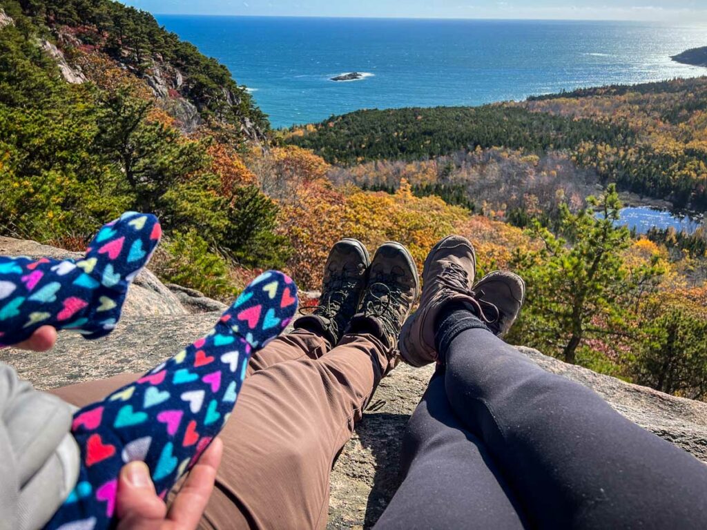 Beehive Loop hike with a baby Acadia National Park