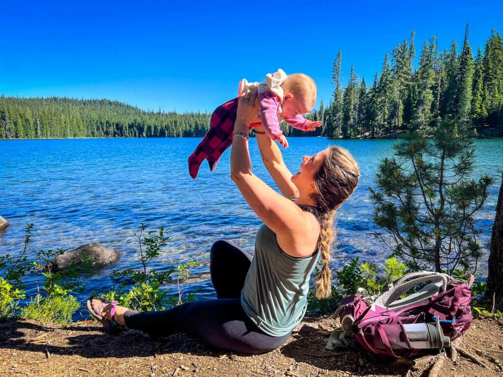 Hiking with a baby Central Oregon