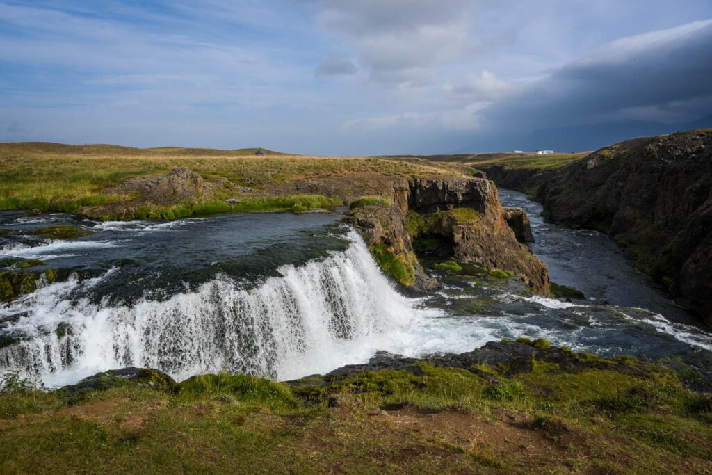 Reykjafoss waterfall Iceland 