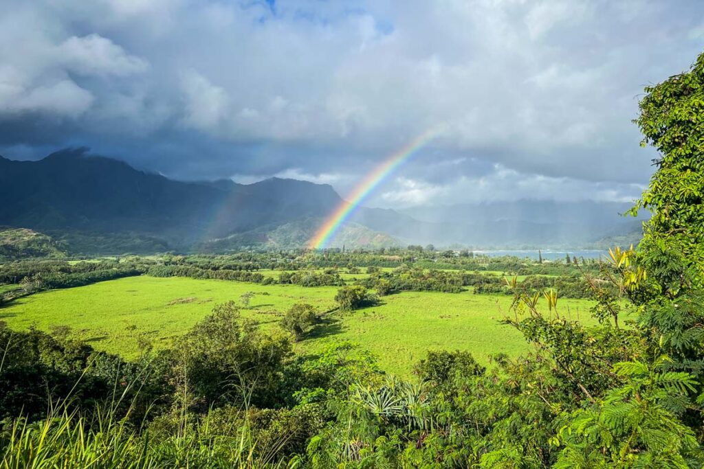 Hanalei Kauai North Shore rainbow
