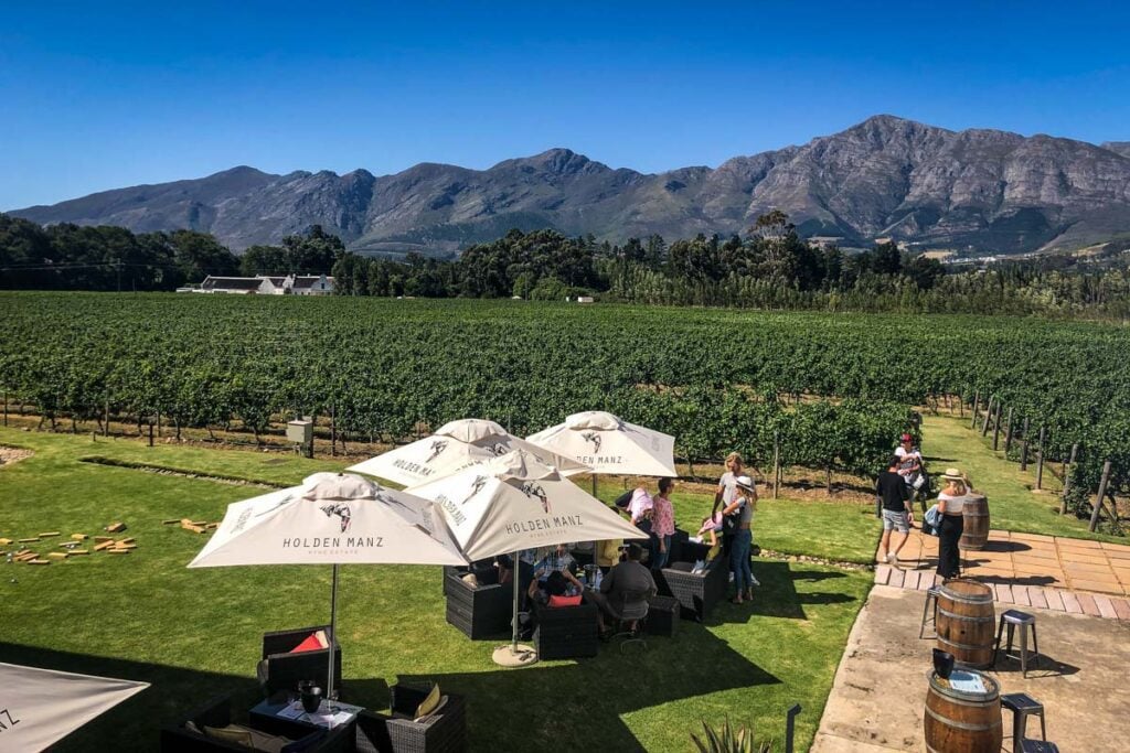 Holden Manz wine estate in Franschhoek