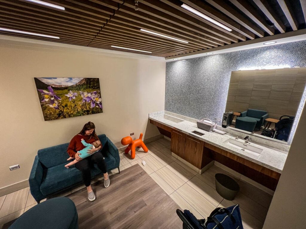 Airport nursing lounge