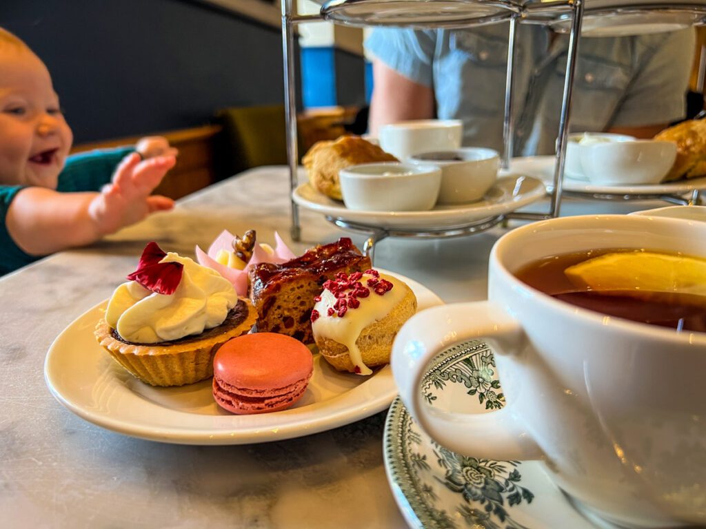 Afternoon tea with a baby Edinburgh 