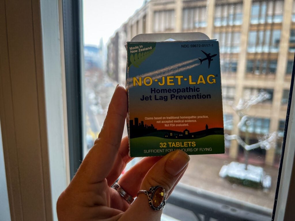 No jet lag pills