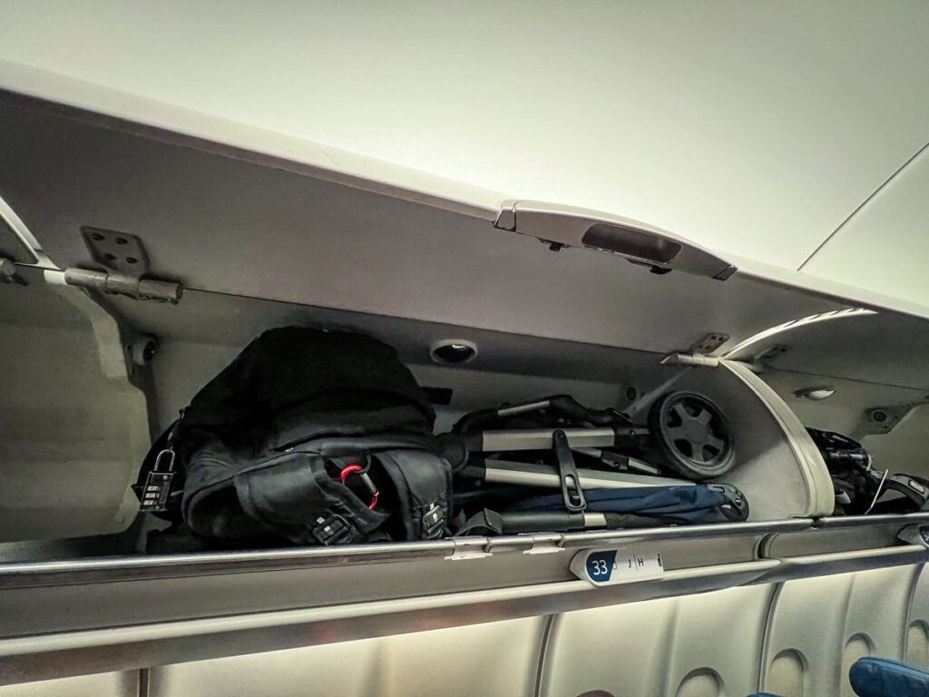 Flying with a baby travel stroller