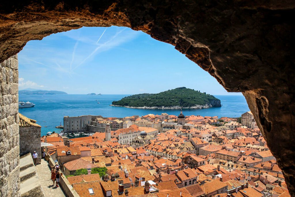 Views from Minčeta Fortress Dubrovnik Croatia