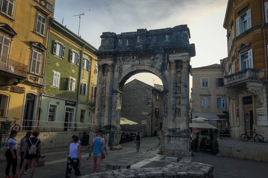 Roman ruins in Pula Croatia