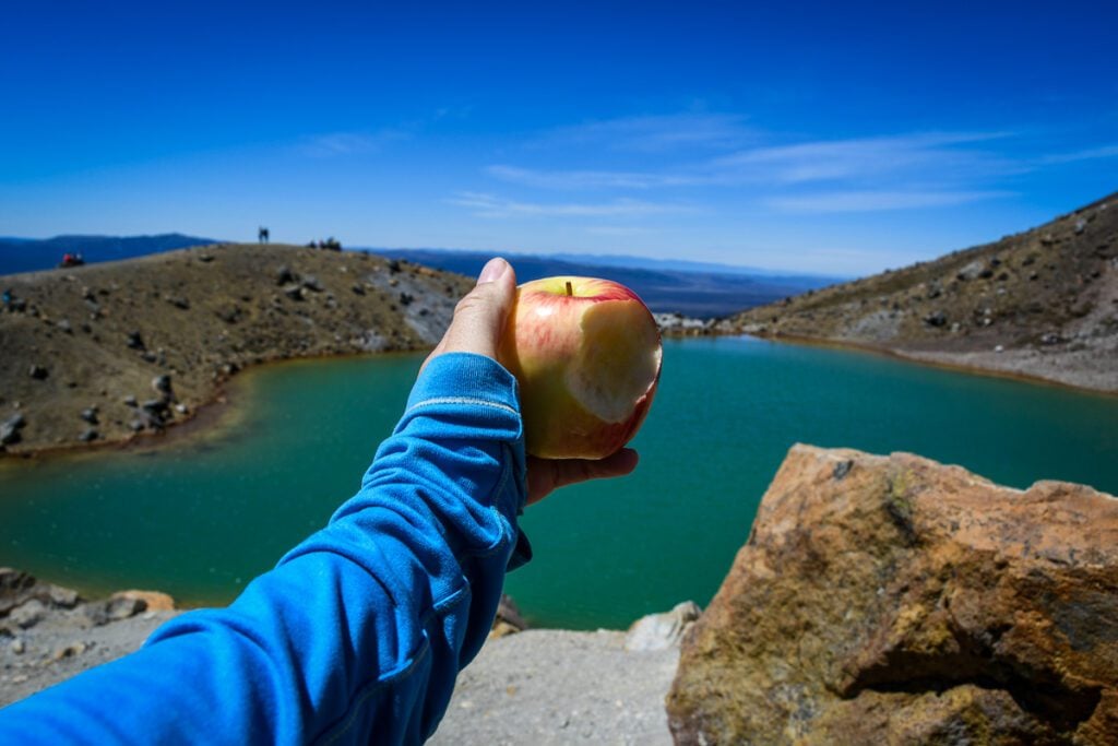 hiking snacks on the Tongariro Crossing New Zealand