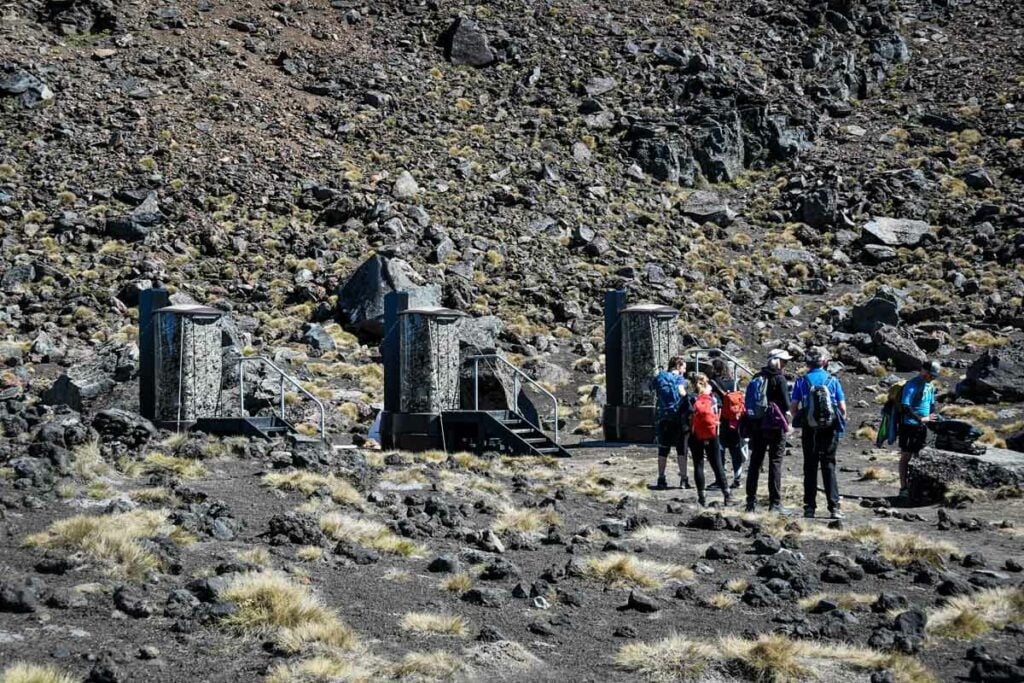 facilities on the Tongariro Crossing New Zealand