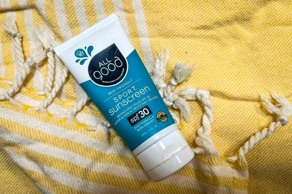 Reef safe sunscreen