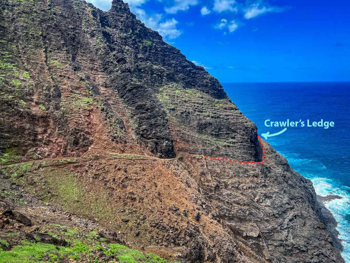 Crawler's Ledge Kalalau Trail