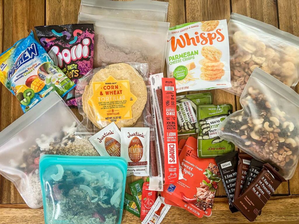 Backpacking food and snacks