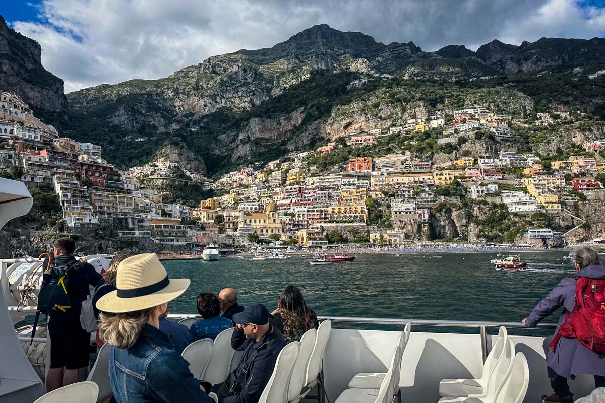 Ferry to Positano Amalfi Coast Italy
