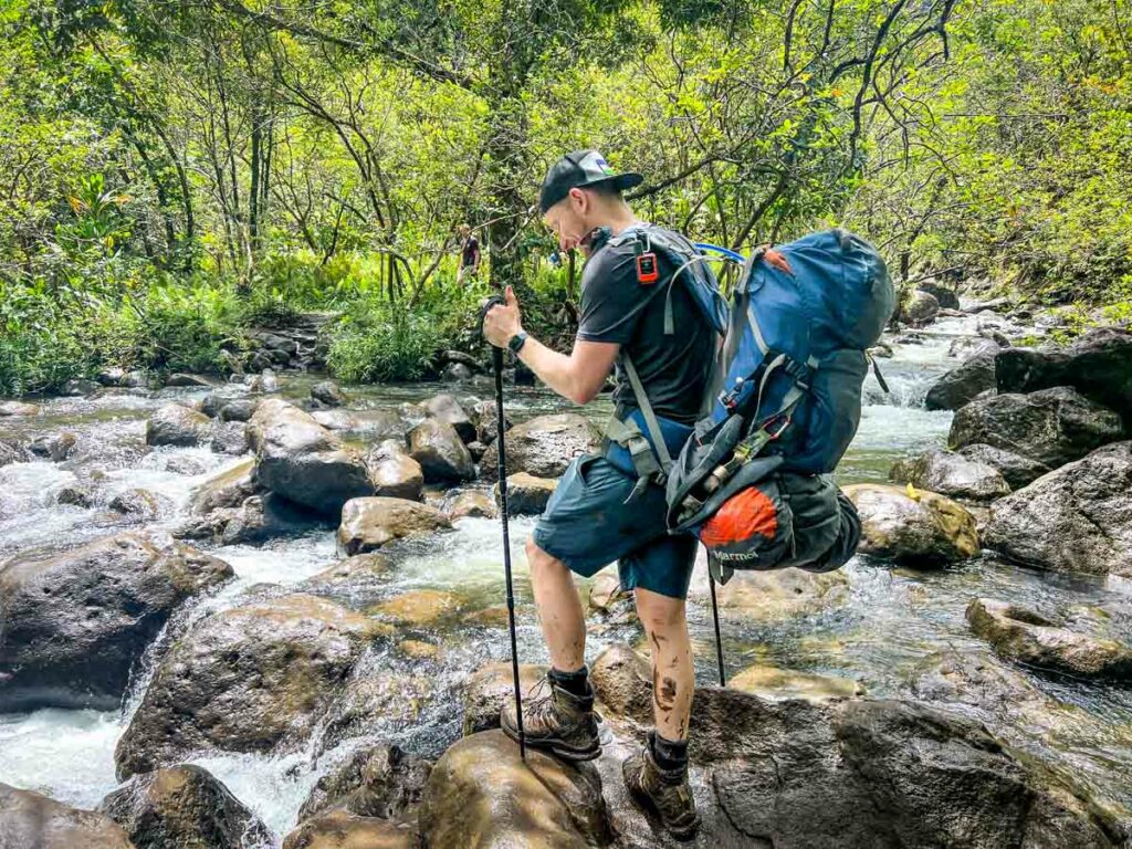 Kalalau Trail river crossing