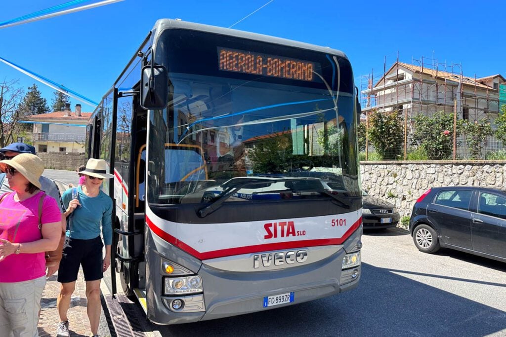 Bus Path of the Gods Amalfi Coast Italy