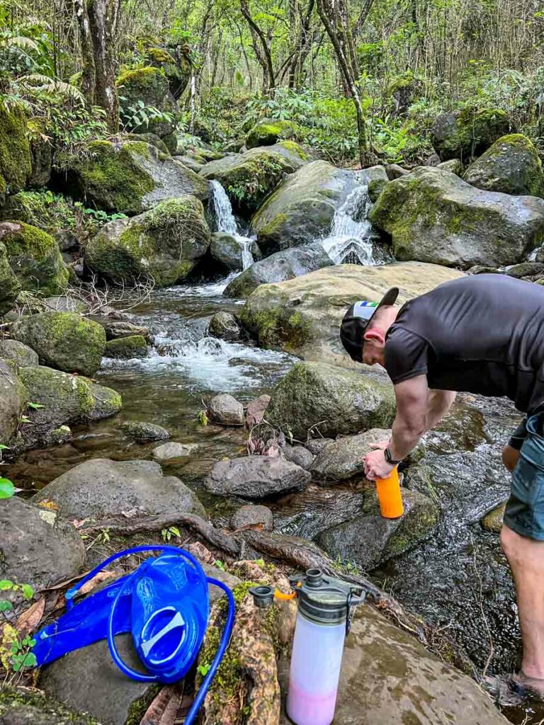 Backpacking Kalalau water treatment Grayl