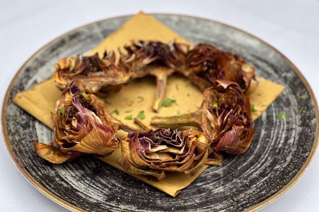 Fried artichoke Rome Italy