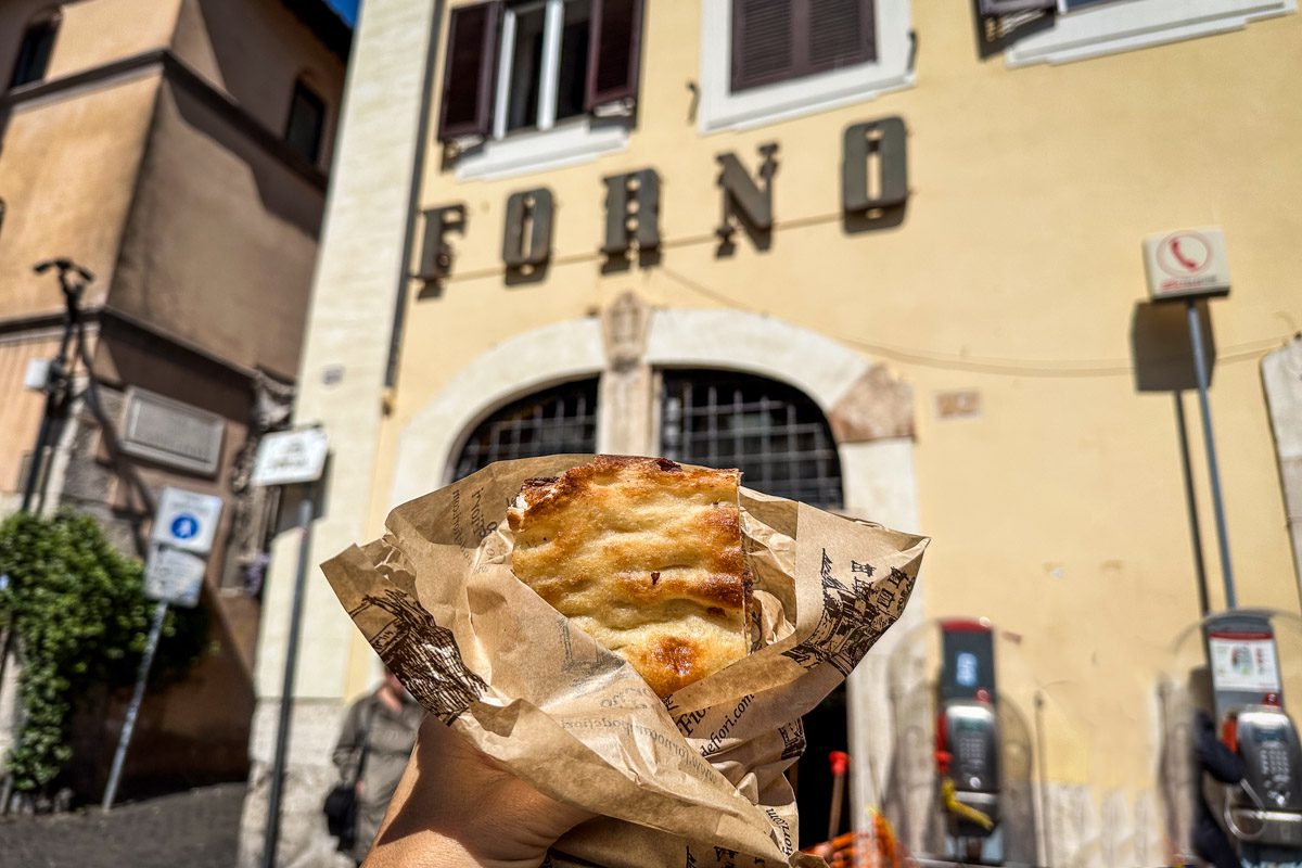 Oldest bakery in Rome - Forno Campo di Fiore Rome Italy