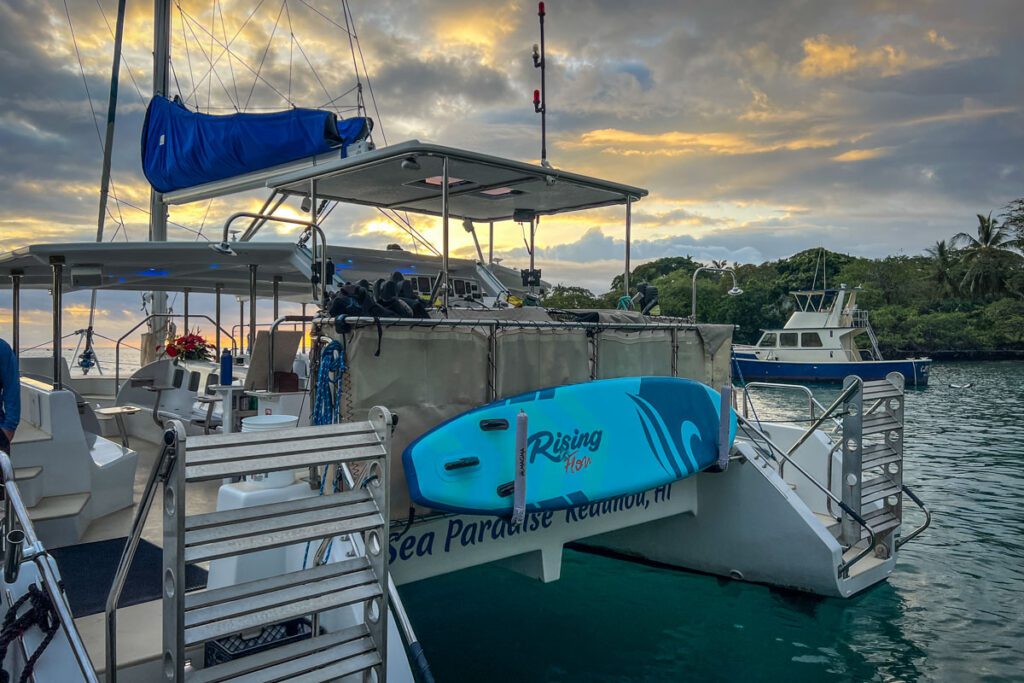 Sea Paradise manta ray snorkeling Kona Hawaii Big Island