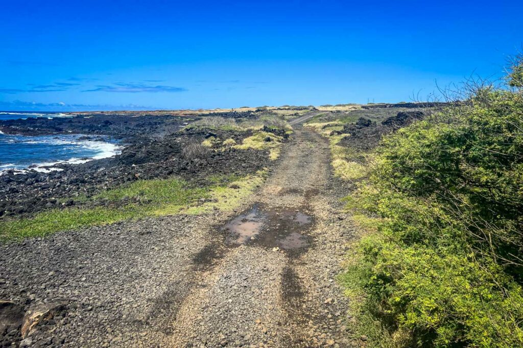 Papakolea Green Sand Beach Trail Hawaii Big Island