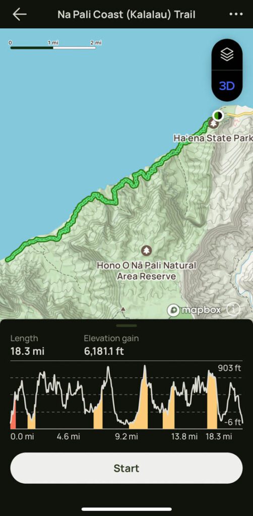 Kalalau Trail Map AllTrails