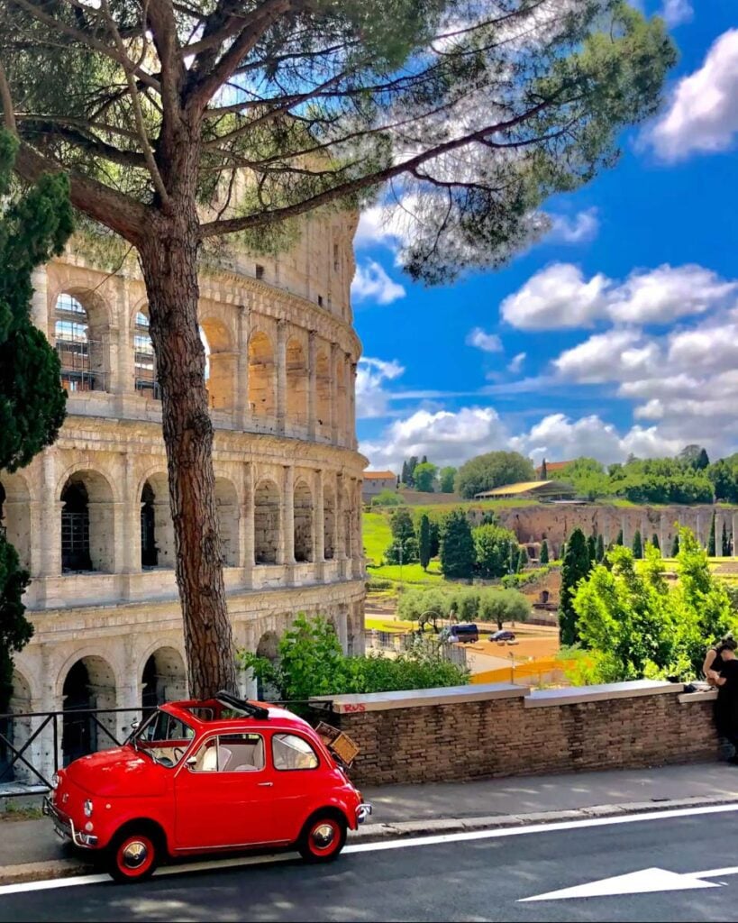 Tour Rome in a vintage Fiat (Airbnb)