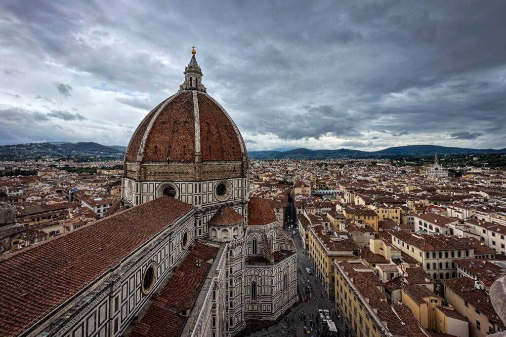 Girotto's Bell Tower climb views of Il Duomo Florence Italy