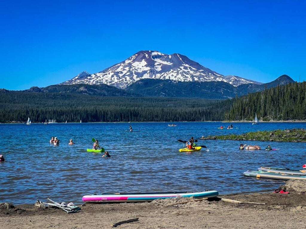 Elk Lake Beach Bend Oregon