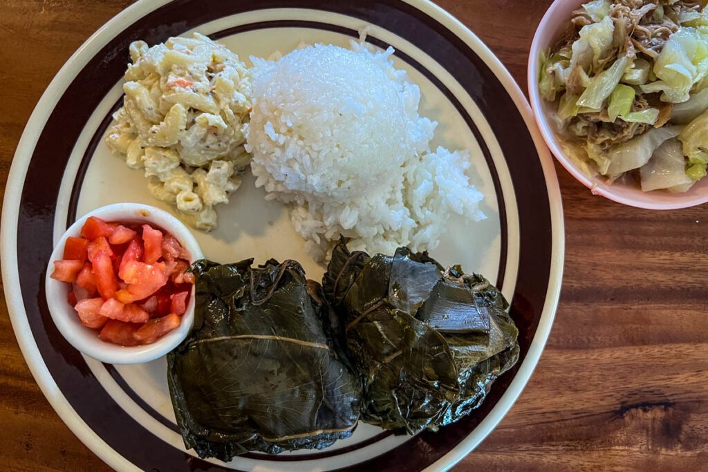 Lau lau Kaaloa Super J Hawaii Big Island