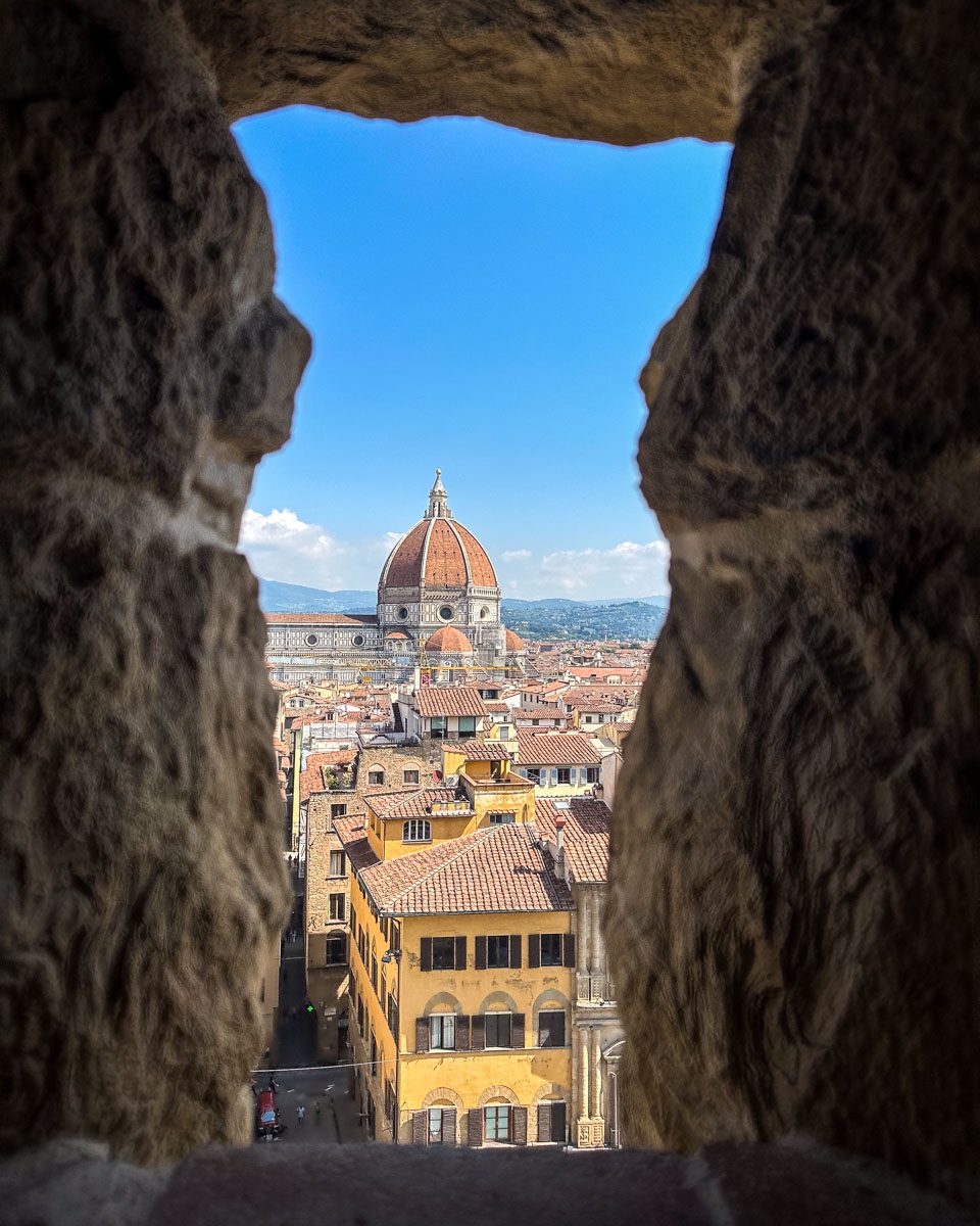 Arnolfo Tower climb Palazzo Vecchio Florence Italy