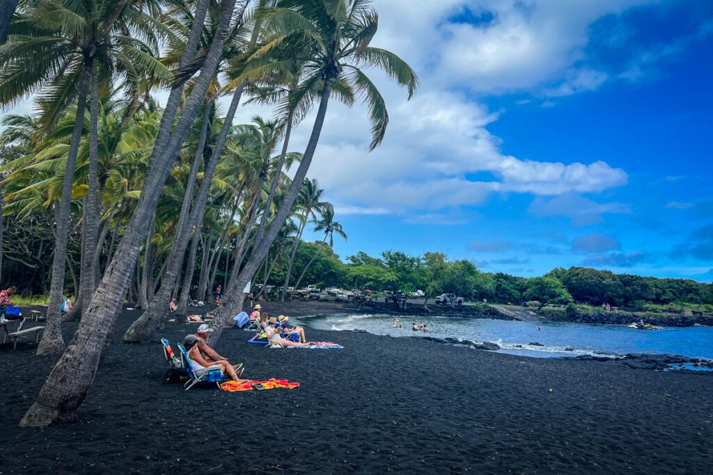 Punalu’u black sand beach Big Island Hawaii 2