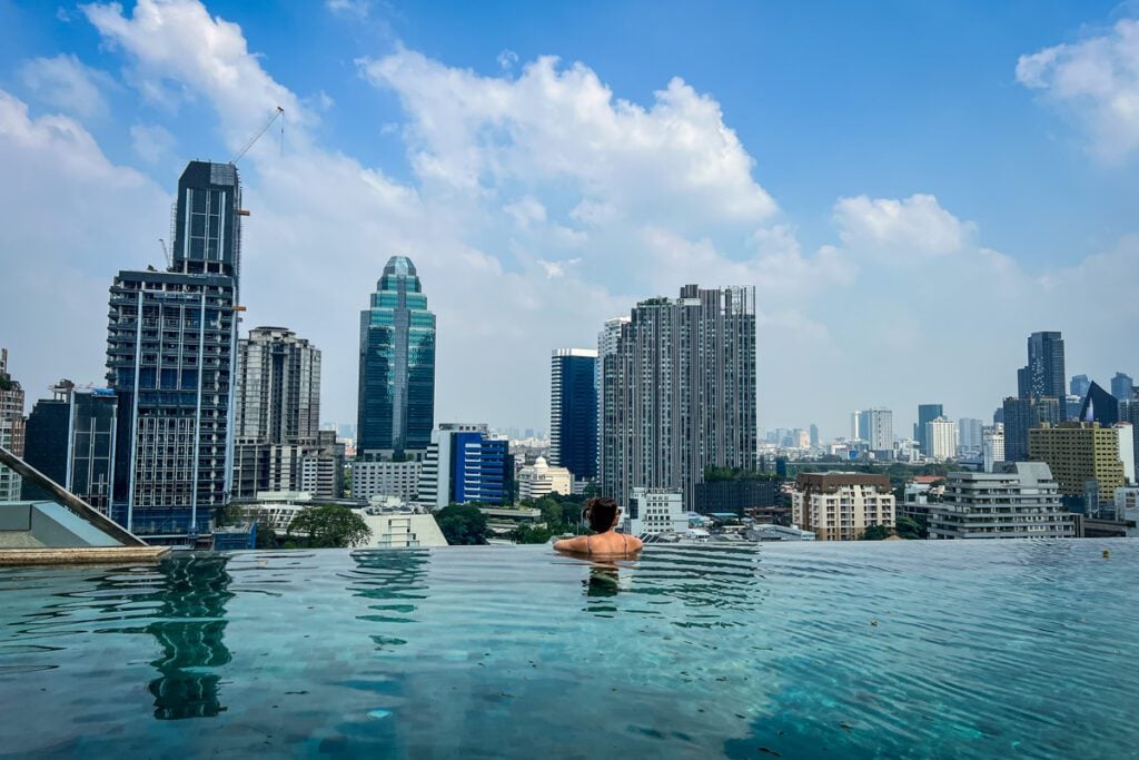 Rooftop pool Bangkok Thailand