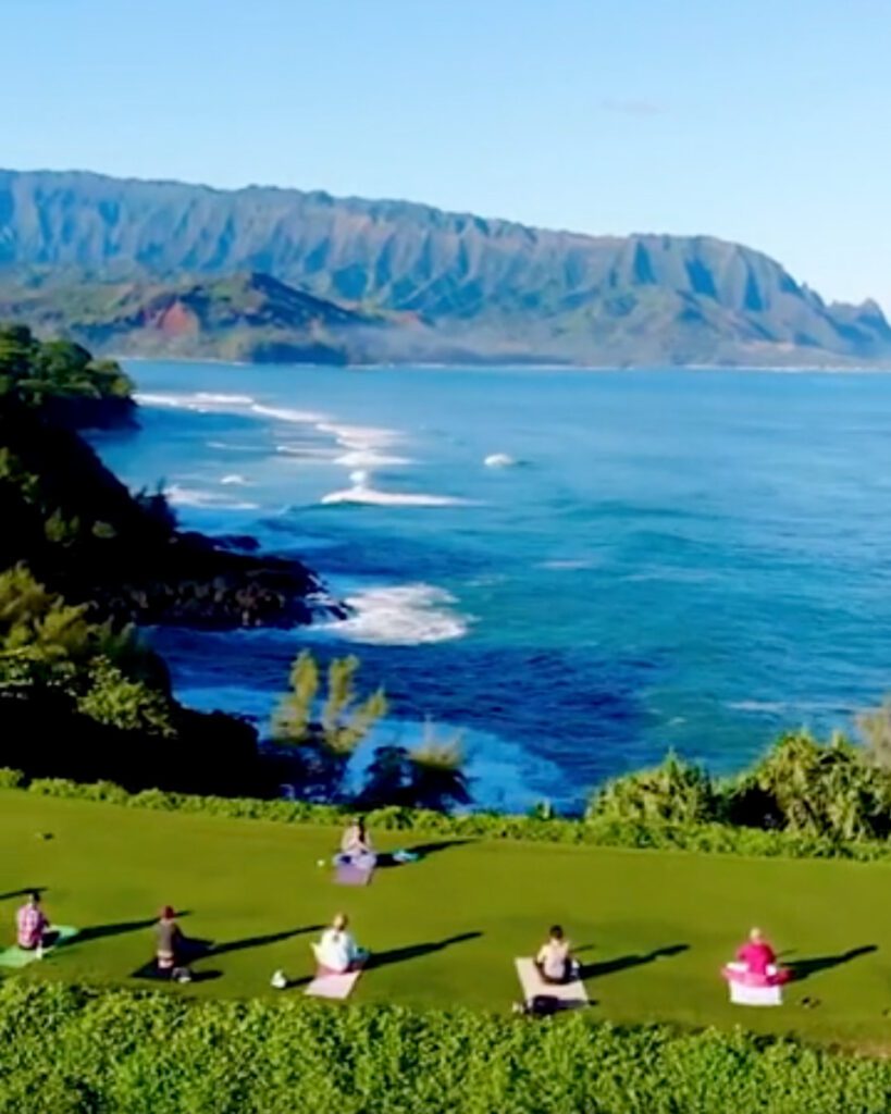 Sunrise yoga (Airbnb)