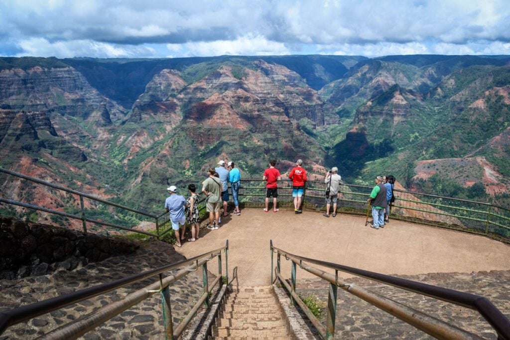 Waimea Canyon lookout Kauai Hawaii