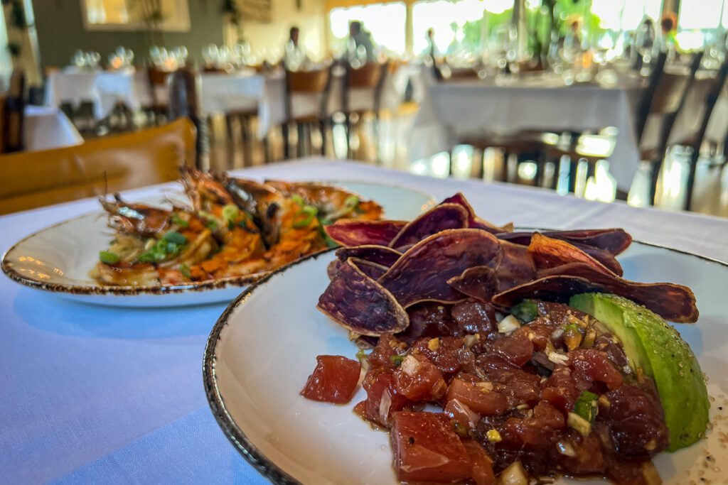 dinner at Merrimans Big Island Hawaii