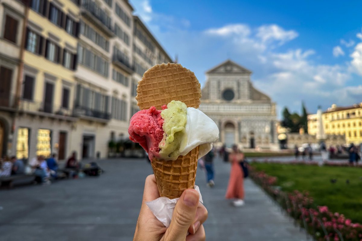 gelato in Florence Italy