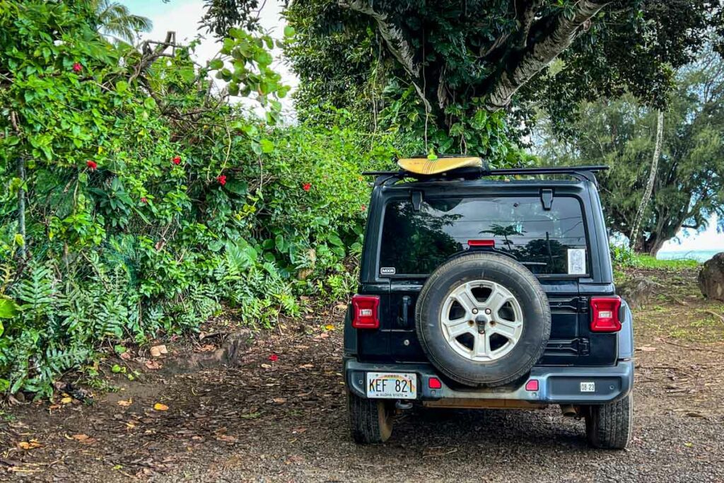 jeep in Kauai Hawaii