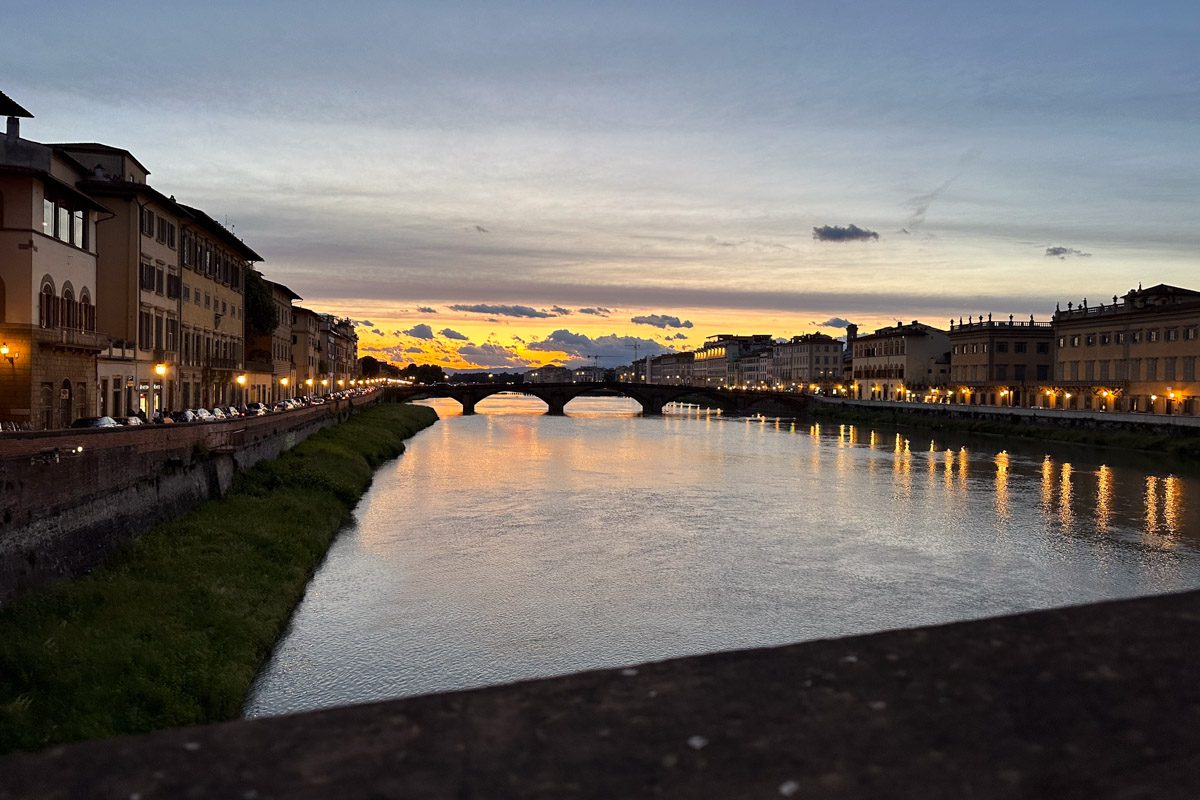 sunset Florence Italy
